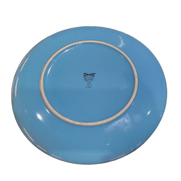 (Qty 1) Ikea Fargrik Turquoise Blue Dinner Plate IKEA Of Sweden 21963 Discontinu - Picture 7 of 16